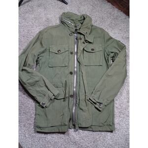 J. Crew Field Mechanic Jacket Utility Chore Barn Green Med Vintage Vibe Utility